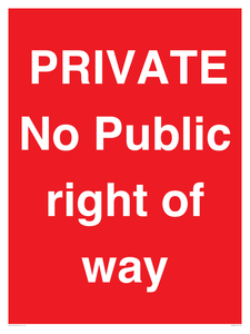 PRIVATE No Public right of way